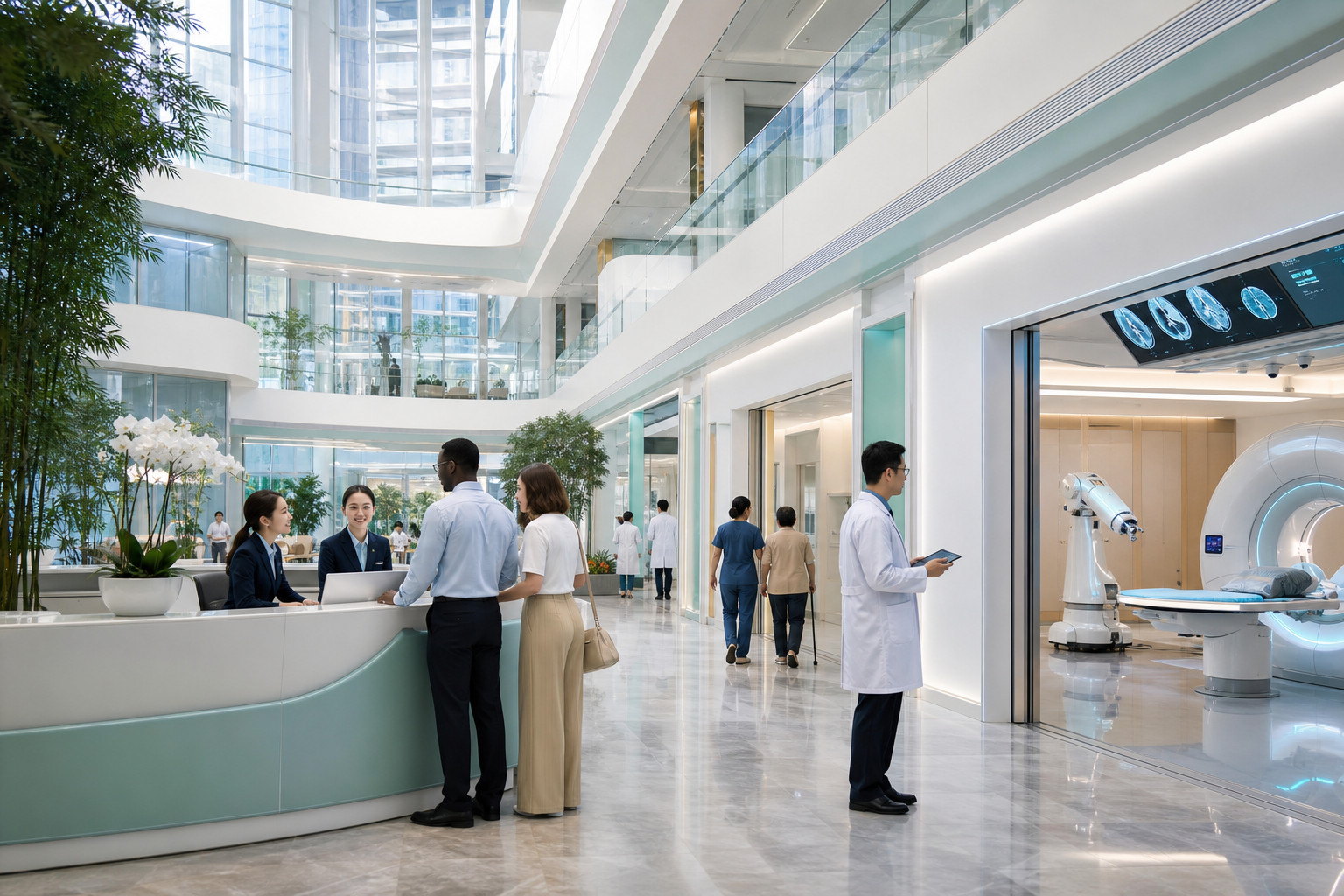 Modern hospital infrastructure supporting international patient access in China